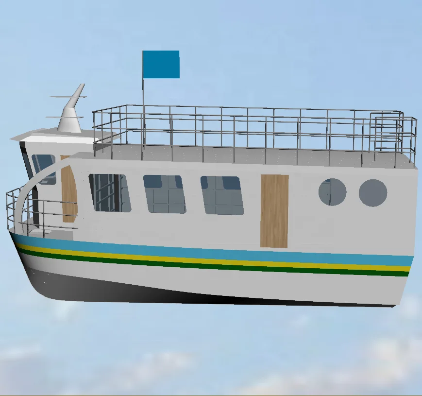 12m marine aluminum alloy 30 persons tourist passenger boat for inshore