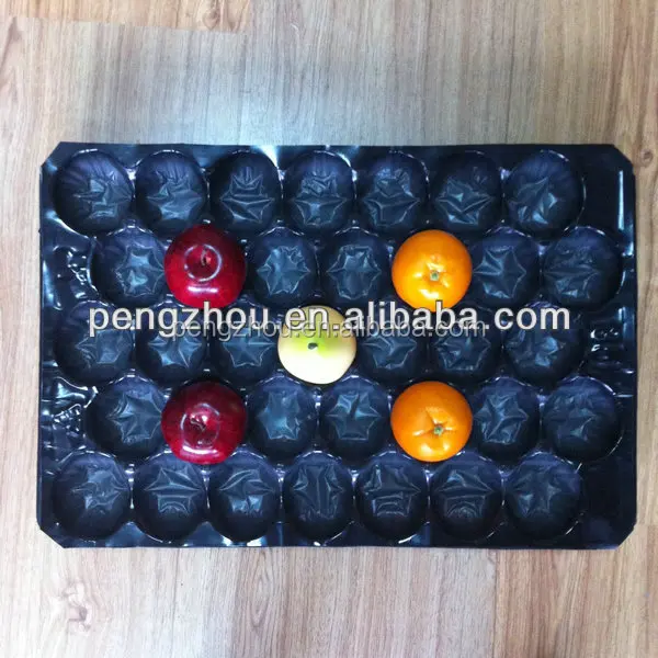 
Supermarket Display Fruit Protection Nested Pack Pomegranate Plastic Packaging Tray 