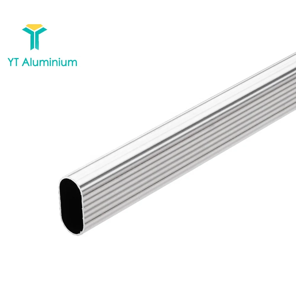 15mm Aluminum Wardrobe Hanging Rails Anodized Recessed LED Strip Profile For Closet