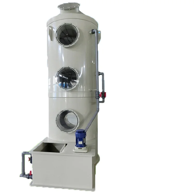 Polypropylene water spray waste gas absorption tower