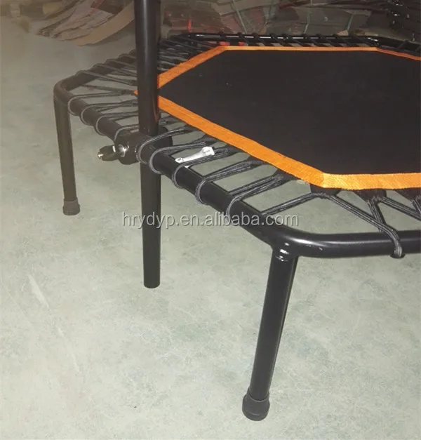 hexagon trampoline with handle bar mini trampoline Fitness equipment HRTL18
