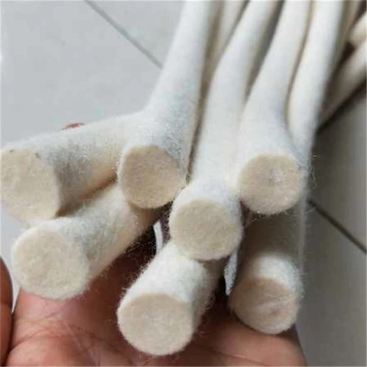 high quality organic white wool felt seal cord