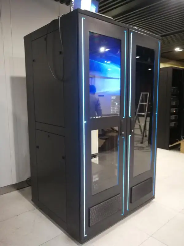 42U Micro data center IT infrastructure security system for server rack