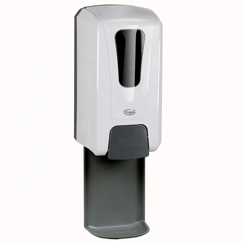 Hotel Bathroom Wall mounted ABS Manual 1200ml refillable Liquid Gel Shampoo Foam Soap Dispenser