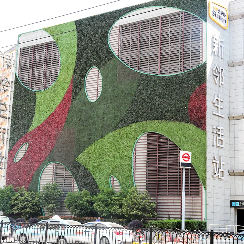 
customized design artificial boxwood panel for indoor plastic plants artificial green wall grass artificial green mat 