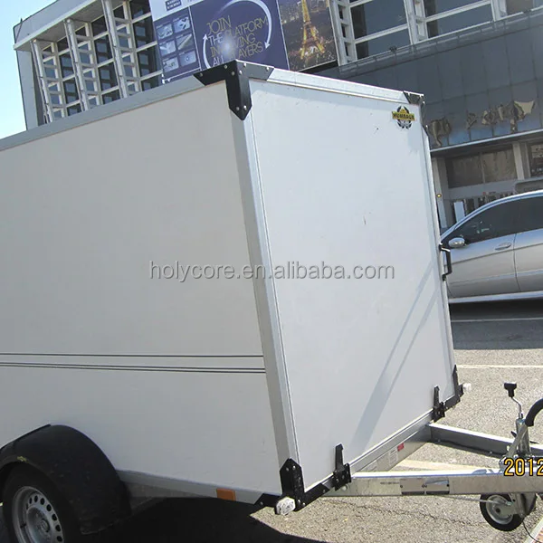 fiberglass enclosed cargo travel trailer made of composite material holypan