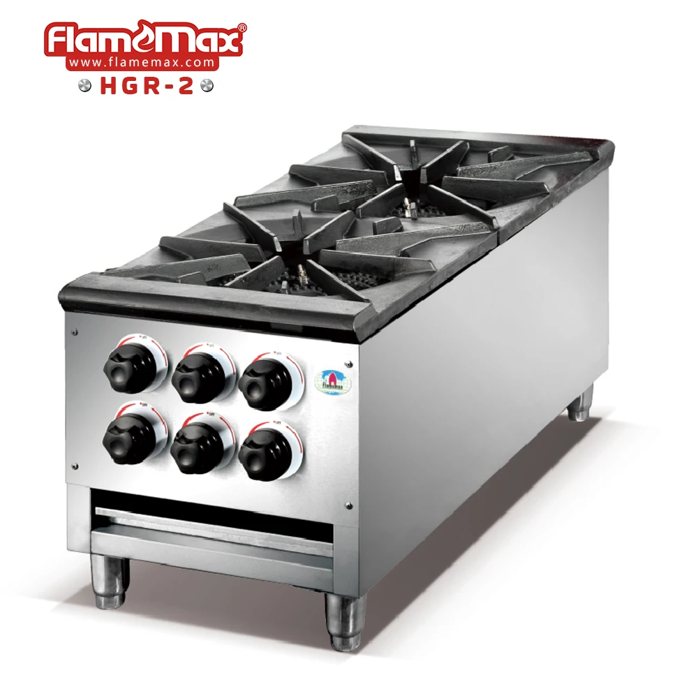 Portable Gas Stove Stainless Steel Freestanding Commercial 4-burner