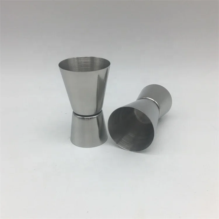 Cheap Premiums 15/30ml Metal Stainless Steel Cocktail Martini Double Measuring Jigger Shot Glass