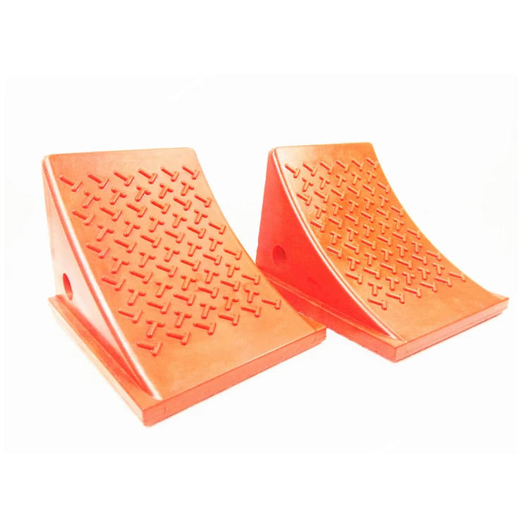 Truck wheel chock with PU filling foam, car wheel chock holder