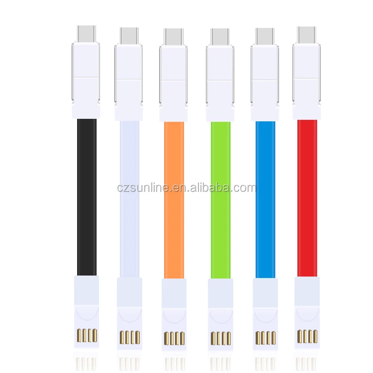 
SUNLINE New Multifunctional Magnet Wire 3 in 1 Android typec key chain data Line with your company Logo 