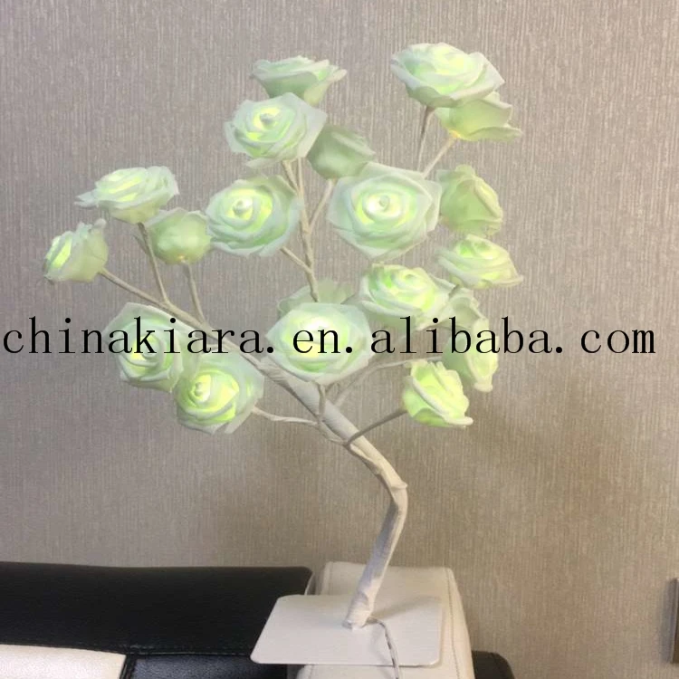 Home Wedding Decoration Led Rose tree Lamp Desk Top Rose Tree Night Light