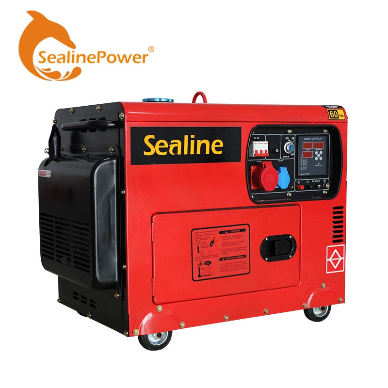 3KW 5KW 6.5KW 7.5KW 220 В/380 В однофазный трехфазный с воздушным охлаждением портативный Kipor звукоизоляция diesel