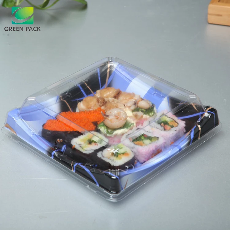 Factory Wholesale Disposable Plastic Sushi Tray Food Containers Disposable Plastic Sushi Tray Sushi Container