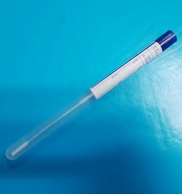Disposable Sterile Nasal Cell Sample Collection Flocked Swab Tube for Forensic Analysis