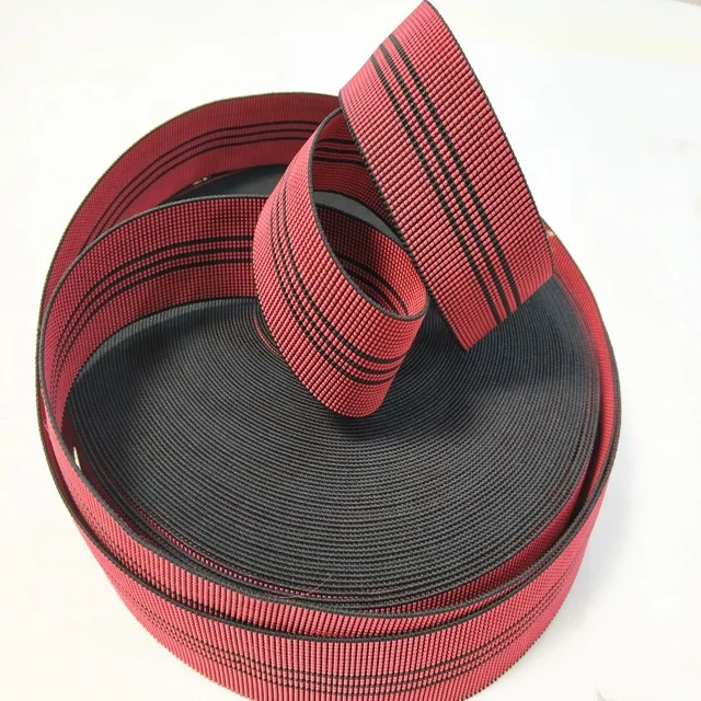 Hot selling red elastic sofa webbing upholstery furniture accessories#2.5k