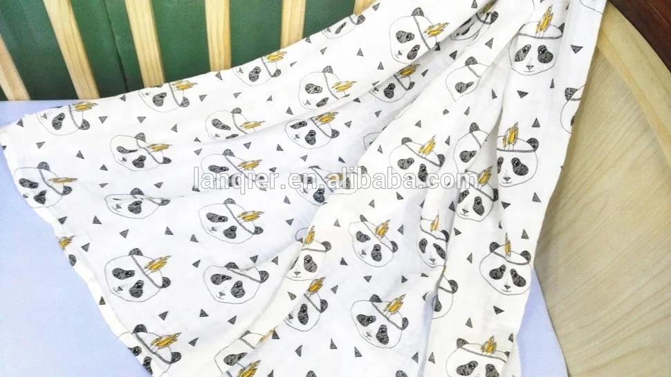 Big Sale! wholesale blankets fabric indian cotton blankets single layer muslin Soft swaddle blankets