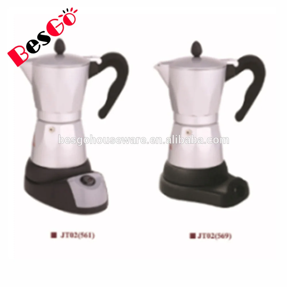 Electric cup Stainless Steel Moka Coffee Maker / Electric Moka Pot