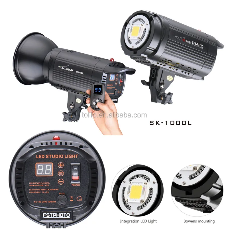 2020 Tolifo 100W COB LED Youtube Studio Light With Bowens Mount For Photography