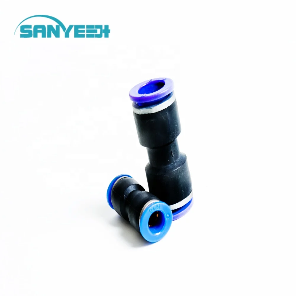 Low Price 4/5/6/8/9/10/11/12/14/15mm Pneumatic Push-in Quick Connector Push Fittings Connections Adaptors