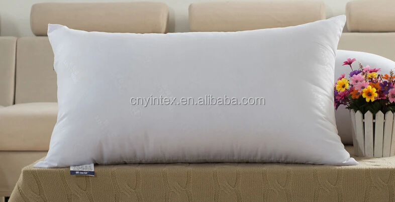 China supplier breathable polyester soft bed decorative pillow