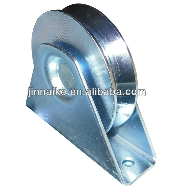 V groove yellow galvanized iron gate wheel sliding gate wheel