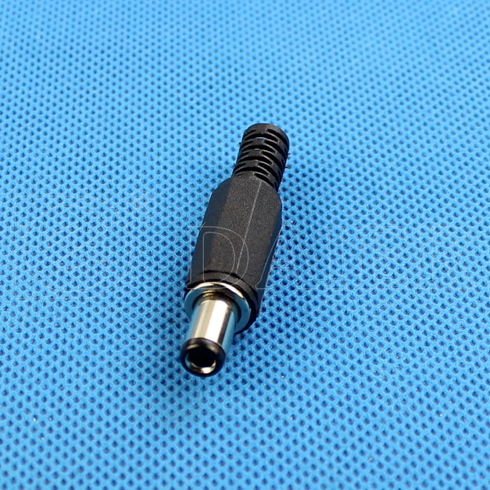 Black 2.5mm Male DC Power Jack Solder Connector Adapter 5.5MM DC Power Plug