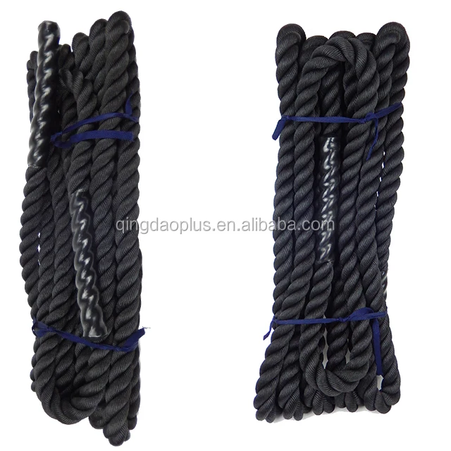 
crossfit gym black color battle ropes 