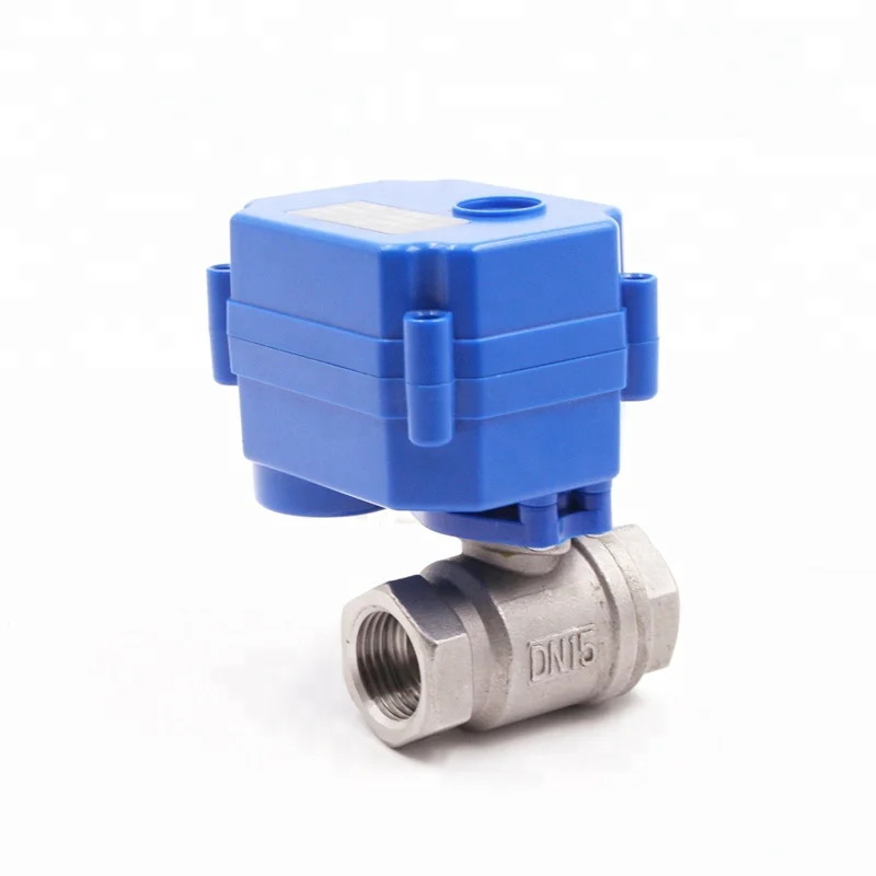 DC3.6V-DC24V ss304 stainless steel  cwx-15n dn15 dn20electric battery operated water valve