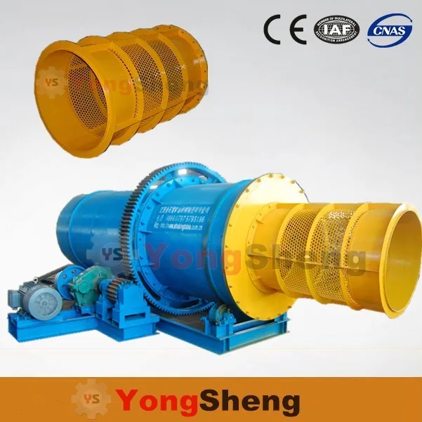 Аллювиальная Золотая стиральная машина вращающаяся барабанная скруббер