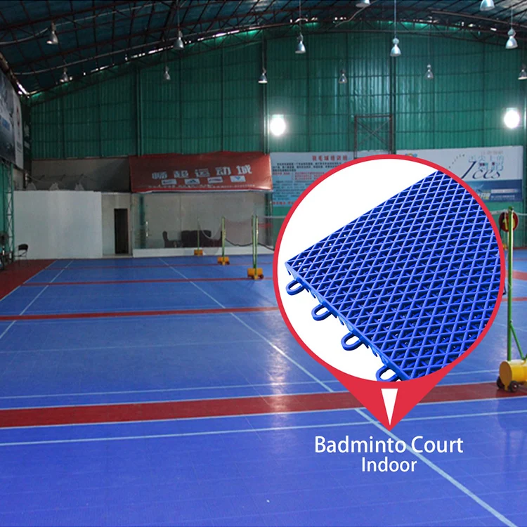 Good price 100% new polypropylene material badminton court badminton sports flooring mat