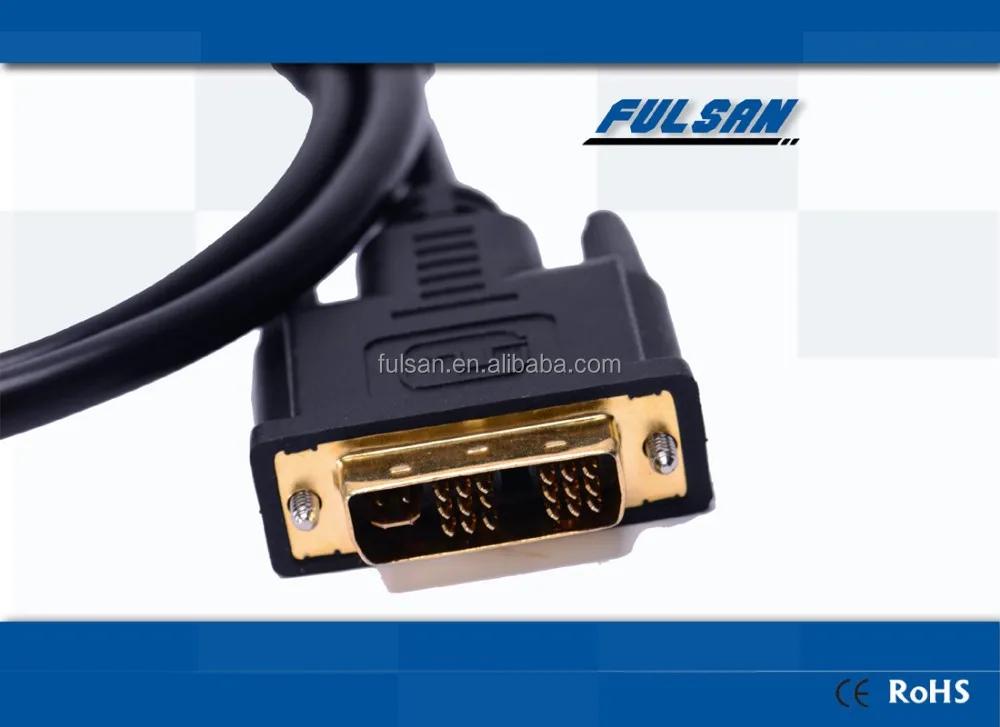 Full 1080p DVI-D Dual Link 15ft DVI Cable (18+1) for panel display