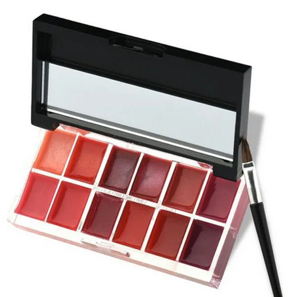 Новый увлажняющий крем 12 видов цветов стиль блеск для губ матовый пигмент палитры длительный МАКИЯЖ Помада Палитра