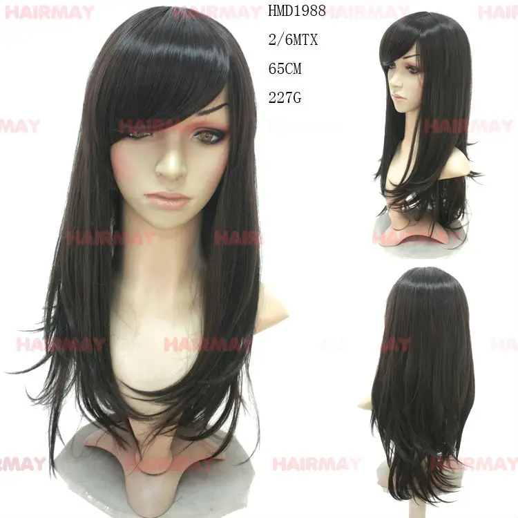 Синтетические волокна длинный парик