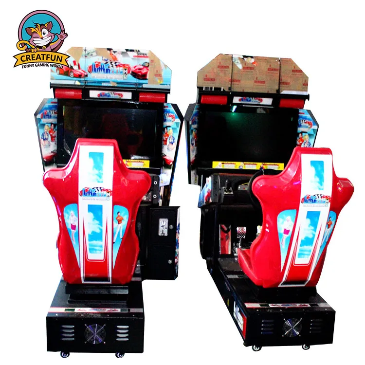 Factory price indoor coin operated video exciting car racing machine arcade games car race game
