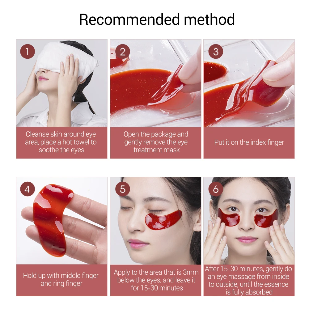 LANBENA 24K Gold Collagen Eye Mask Anti Puffiness Dark Circle Eye Patches Anti-Aging Wrinkle Firming Eyes Care