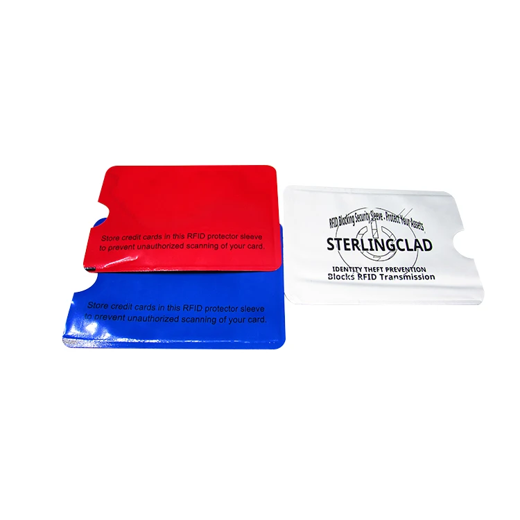 Противоударная бумажная алюминиевая пленка с RFID-блокировкой держатель для карт