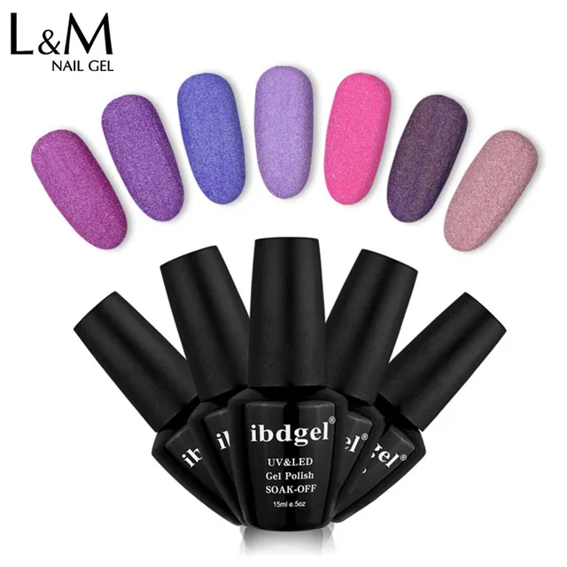 L&M Lvmay 6 matte color beauty uv gel gel nail polish velvet top gel polish for nails