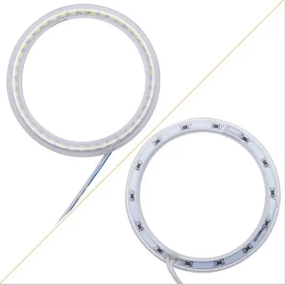 100mm 12v 54pcs 3528 SMD LED Angel Eye Halo Ring white yellow for car lights
