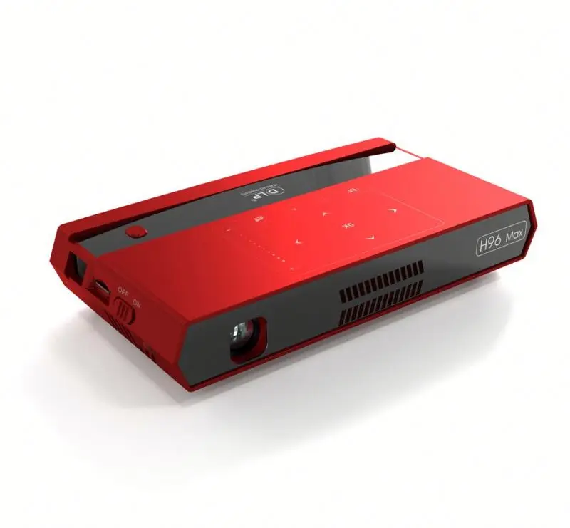 Original manufacturer H96 Max mobile android 2.4G/5G Wifi dlp 1080P hd mini smart projector from Kingsway factory