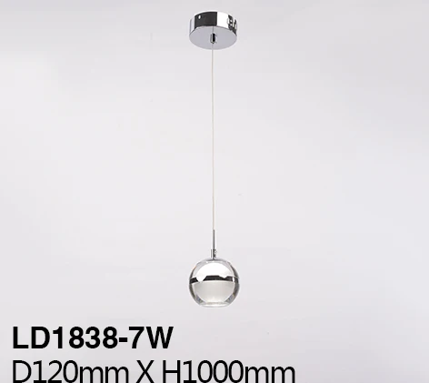 For USA 2018 Hot Product Glass Iron Acrylic 1 3 5 Heads Lighting Lamp Body Pendant Linear Light