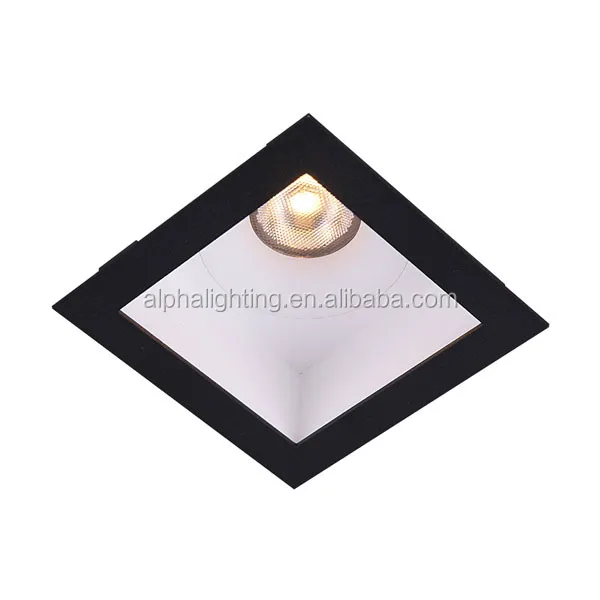 Narrow beam led spot light ip44 led downlight, dimmable square led ceiling light