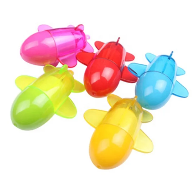 Симпатичная пластиковая креативная шариковая ручка в форме самолета с милым мультяшным