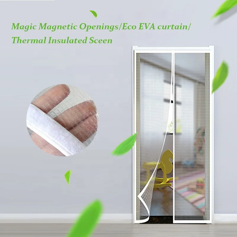 Eco Friendly EVA Magnetic Door Curtain Screen Window for Kitchen Air Conditioner Room