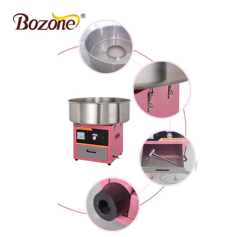 Electric Cotton Candy Floss Machine Commercial Snack Food Cotton Candy Machine Parts For Sale