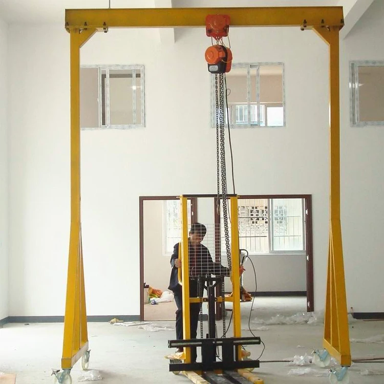 Professional mini mobile workshop gantry crane