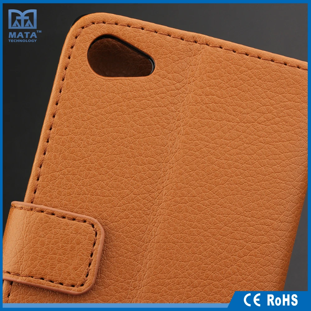 Пользовательский Цвет Стенд Wallet Флип PU Кожаный Чехол для sony