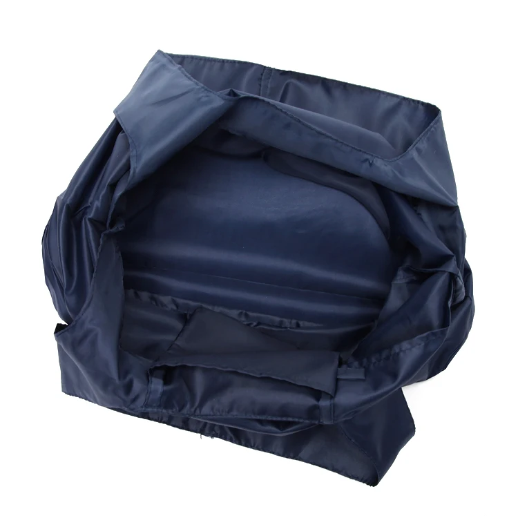 Polyester Tote Boutique Shopping Folding Bags, Foldable Shopping Bag With Pocket Logo