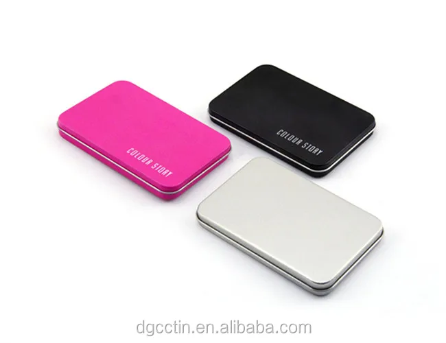Eye shadow Rectangular tin box for cosmetics packaging box