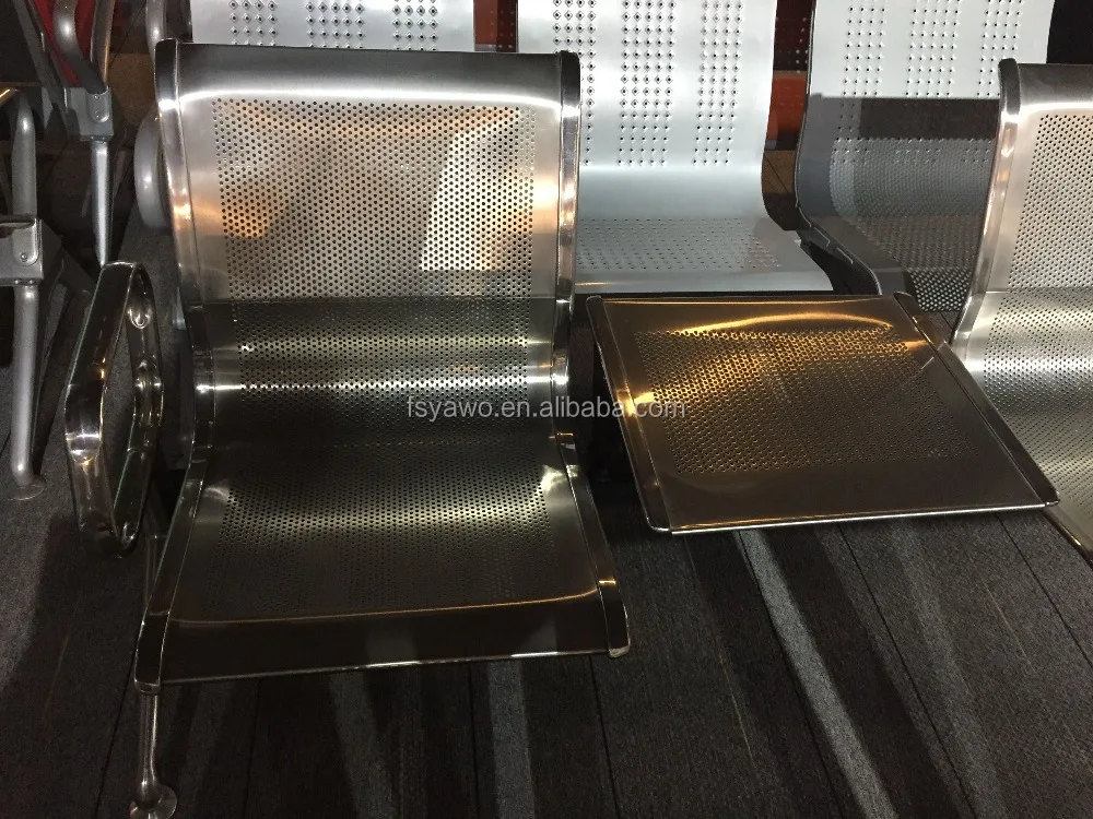 factory price 3 seater with table executive waiting room chair rowing bench airport seats (YA-80)