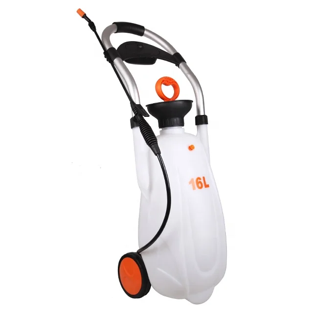 SeeSa оптовая продажа 16L портативный ручной насос с воздушным давлением на колесиках садовый распылитель для растений